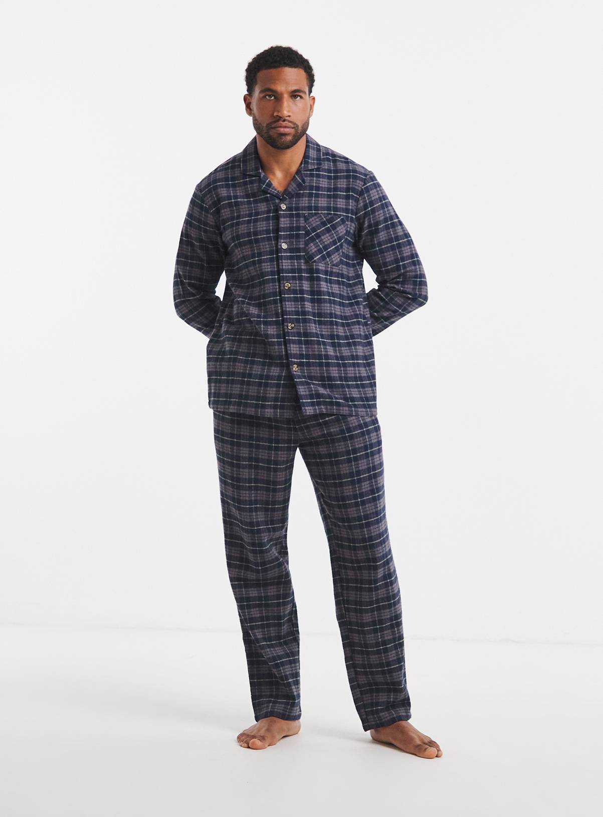 JACAMO Classic Check Woven Pyjama Set XL - Image 1